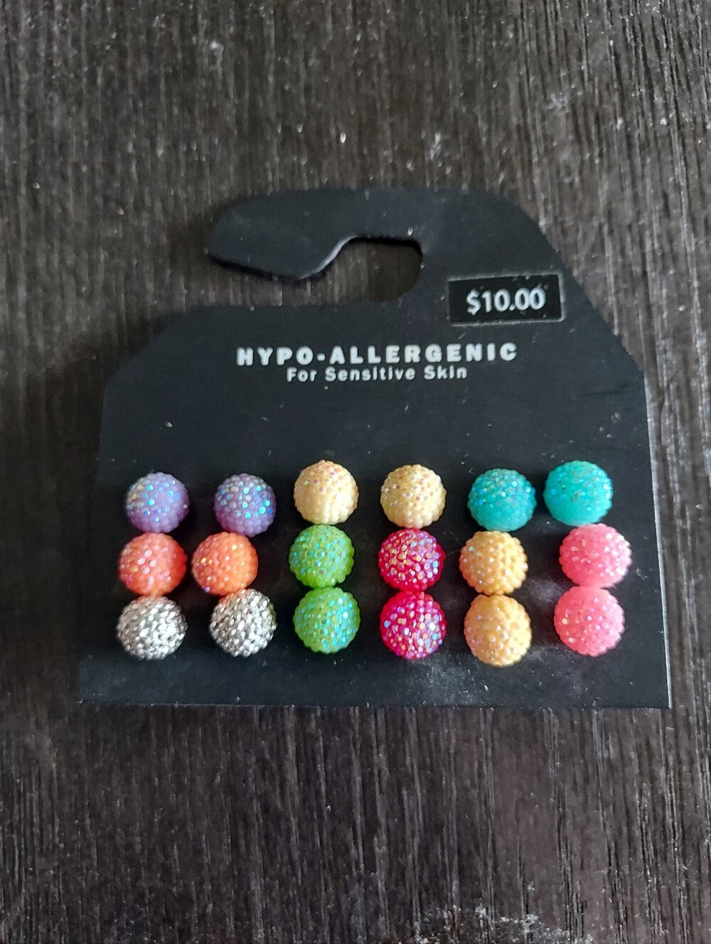Multicolor Bead Earring Set - 12 Pairs